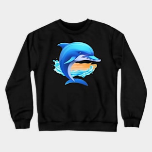 I Love Dolphins Crewneck Sweatshirt